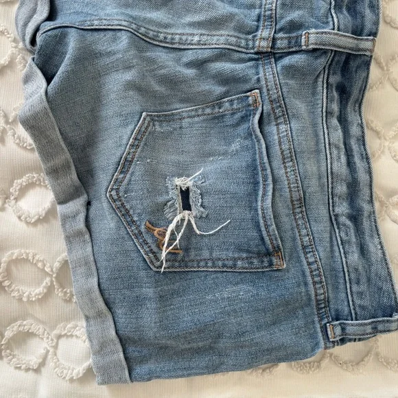 Express Light Blue Denim Shorts - Picture 7 of 7